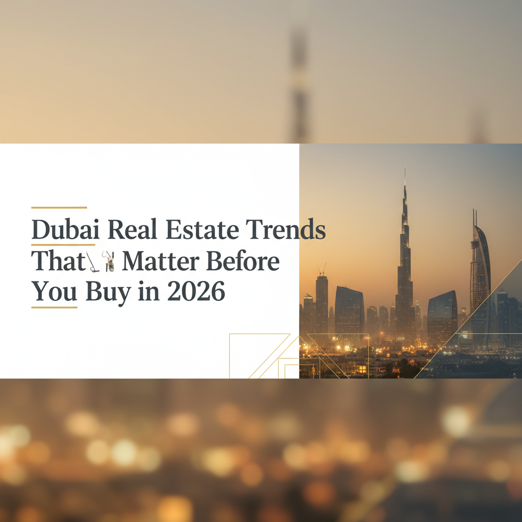 Dubai Real Estate Trends That Matter Before You Buy In 2026
