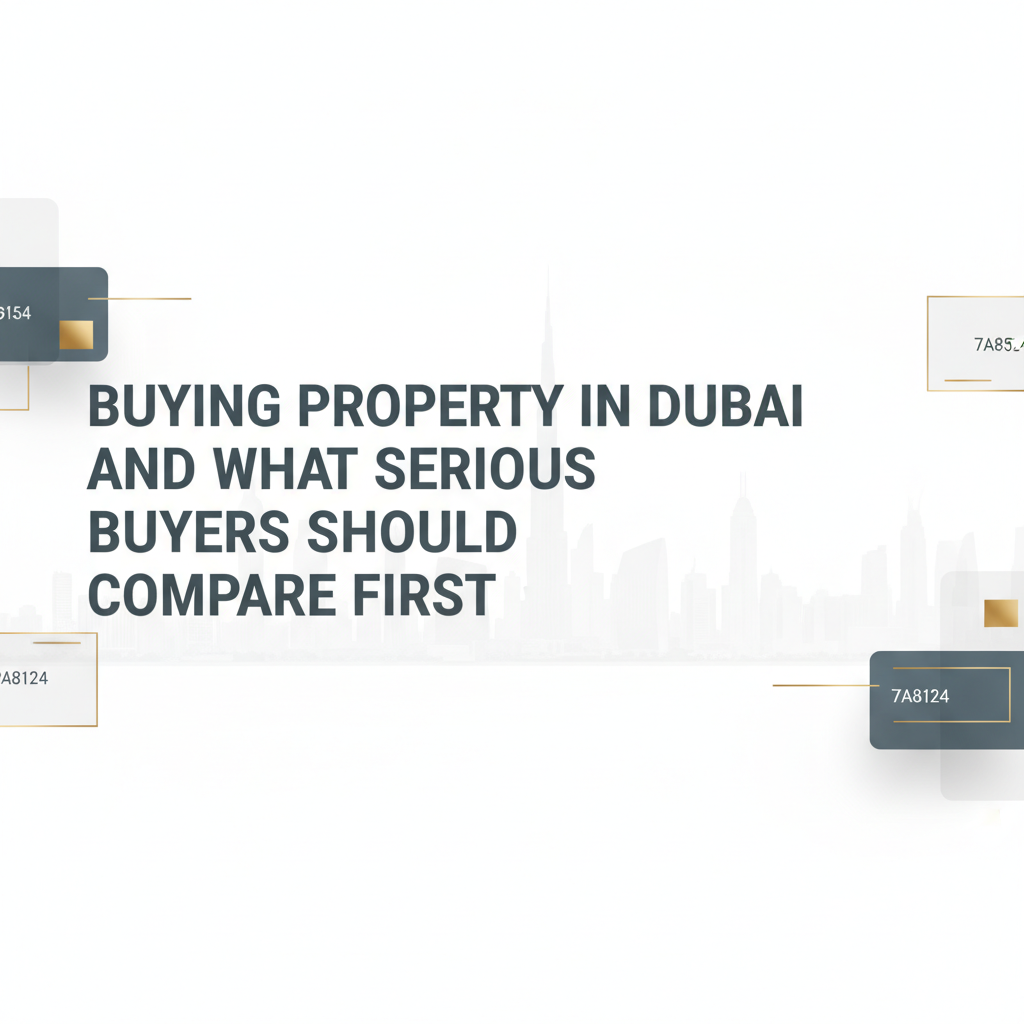Buying Property In Dubai And What Serious Buyers Should Compare First