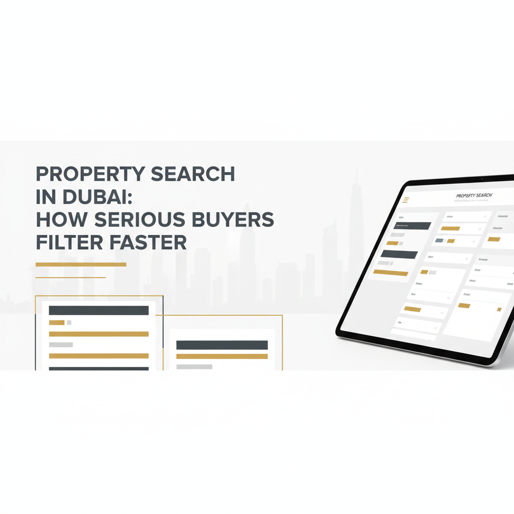 Property Search In Dubai: How Serious Buyers Filter Faster