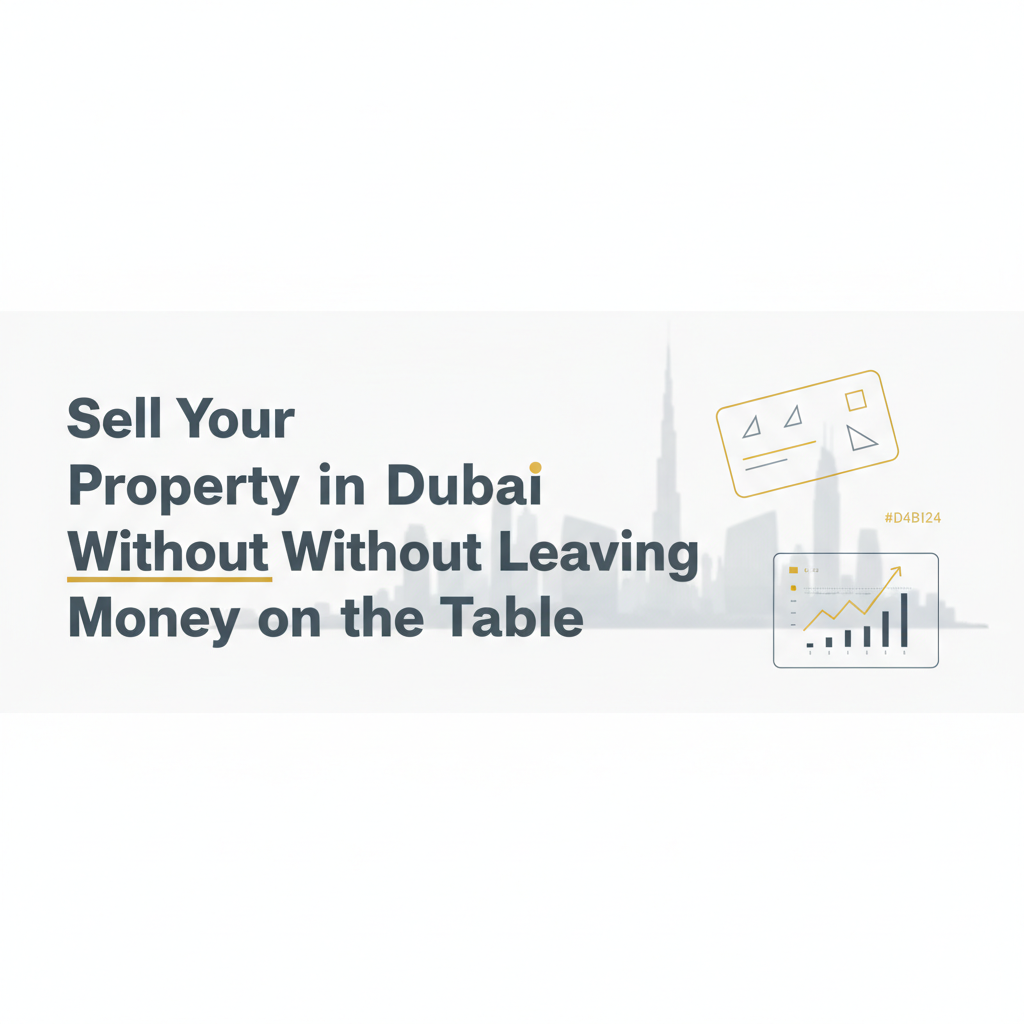 Sell Your Property In Dubai Without Leaving Money On The Table