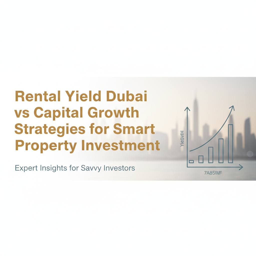 Rental Yield Dubai Vs Capital Growth Strategies For Smart Property Investment